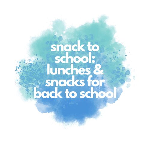 Snack to school ideas for school lunches and snacks